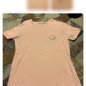 Ivory Ella Peach Tee with Elephant Design